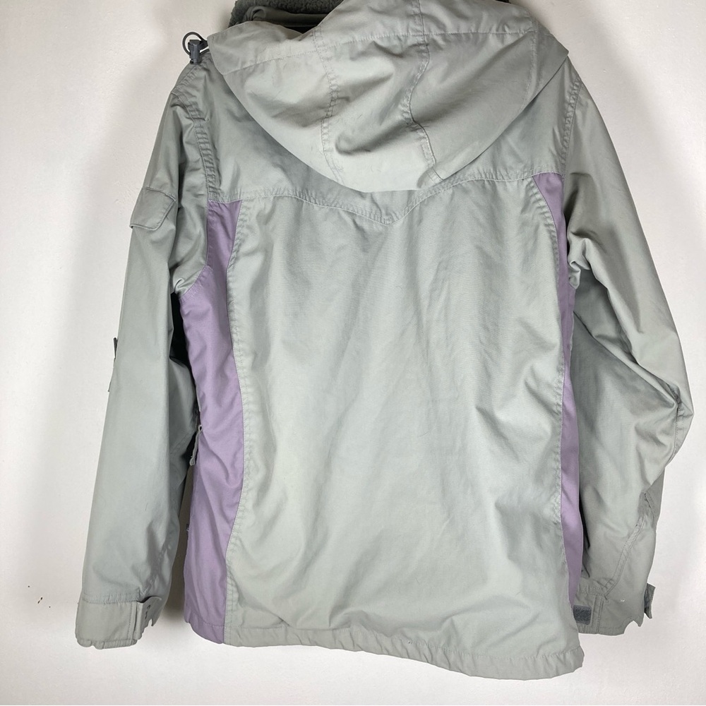 Ride Snowboards Jacket Women’s  L Gray Nylon Hooded - Picture 2 of 16